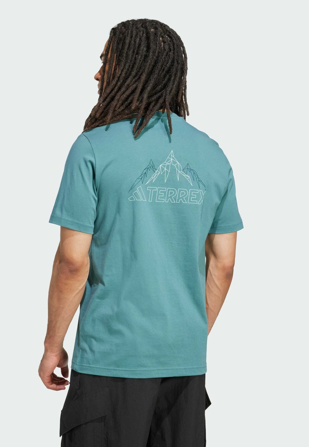 

Футболка с принтом MOUNTAIN Adidas Terrex, цвет Preloved Teal