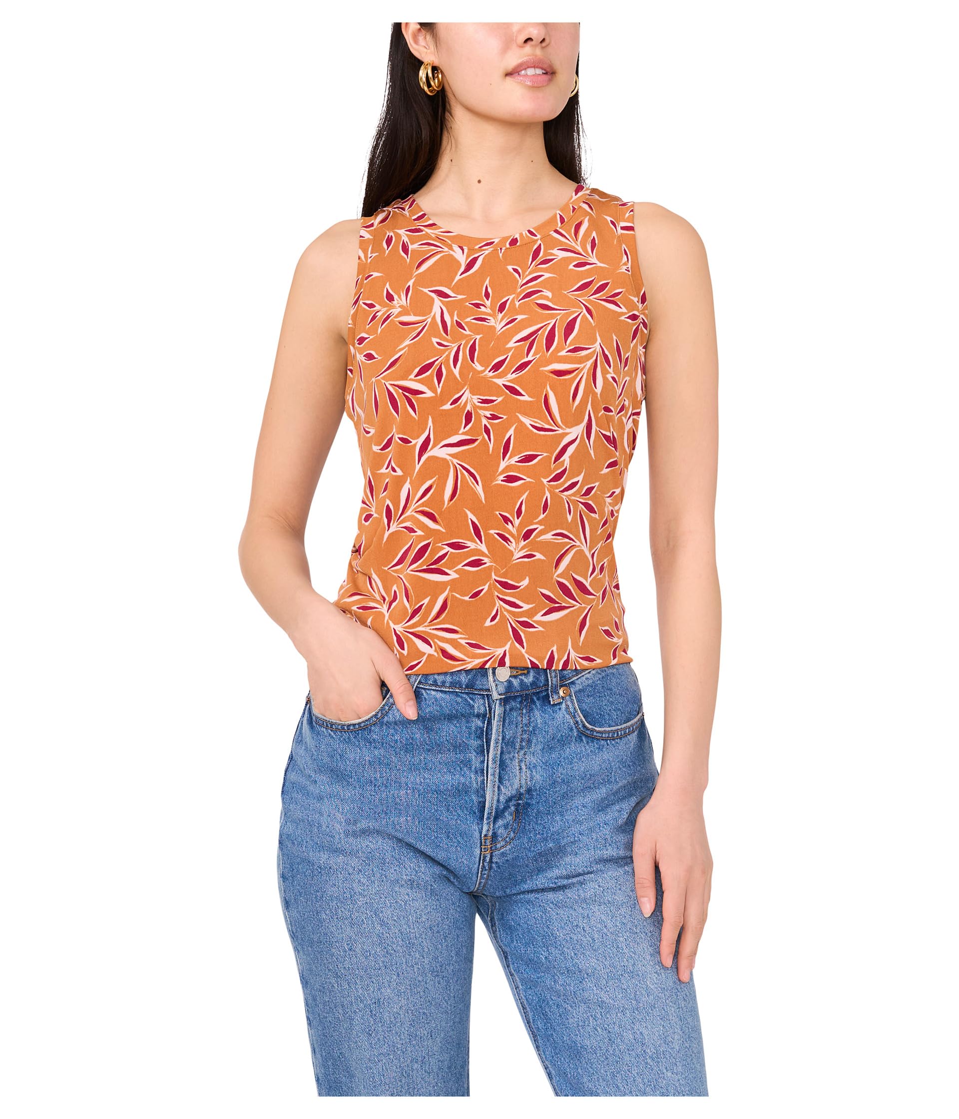 

Топ Vince Camuto Keyhole Back Tank, Chili