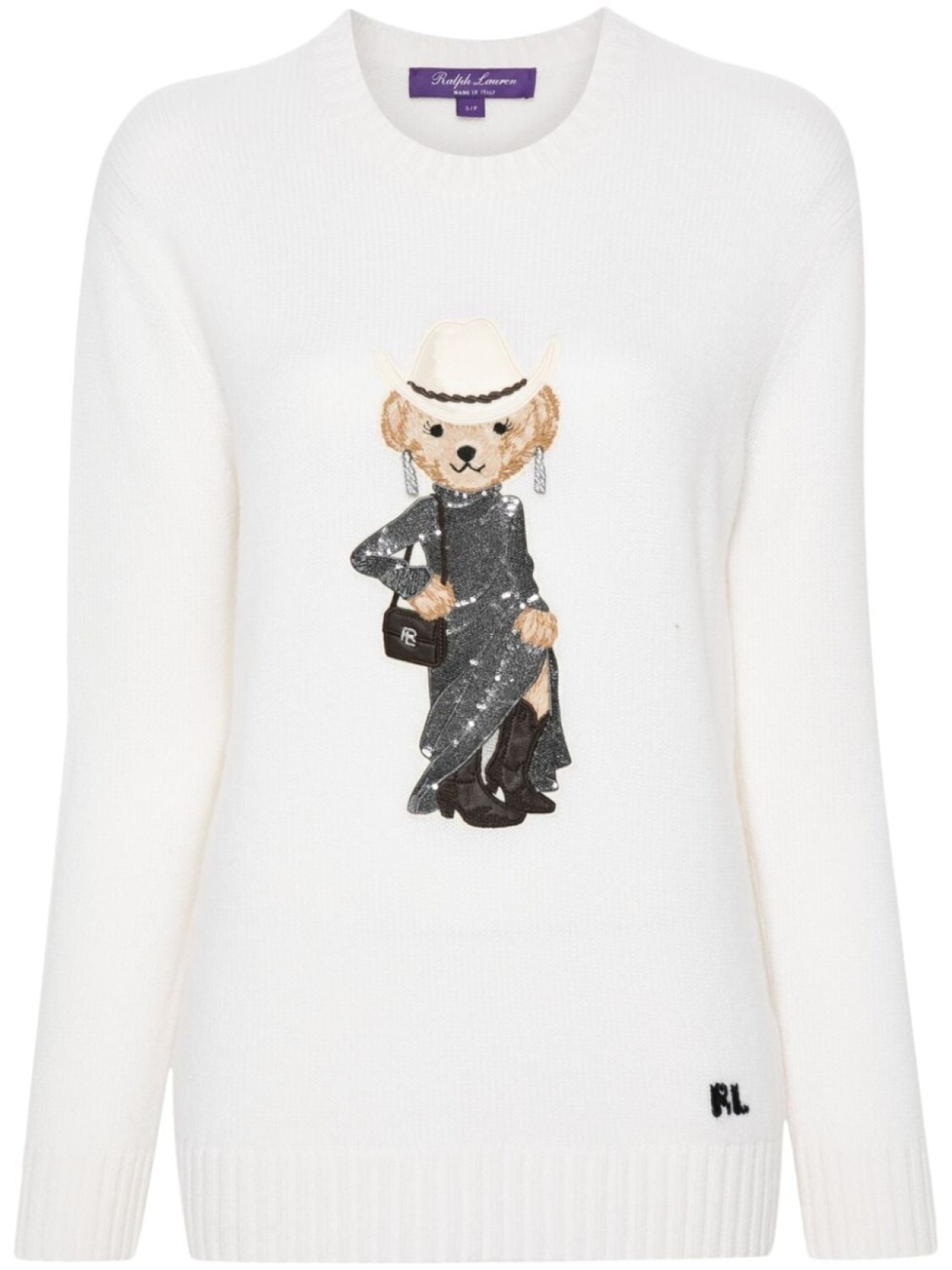 

Джемпер с вышивкой Polo Bear Ralph Lauren Collection, нейтральный цвет