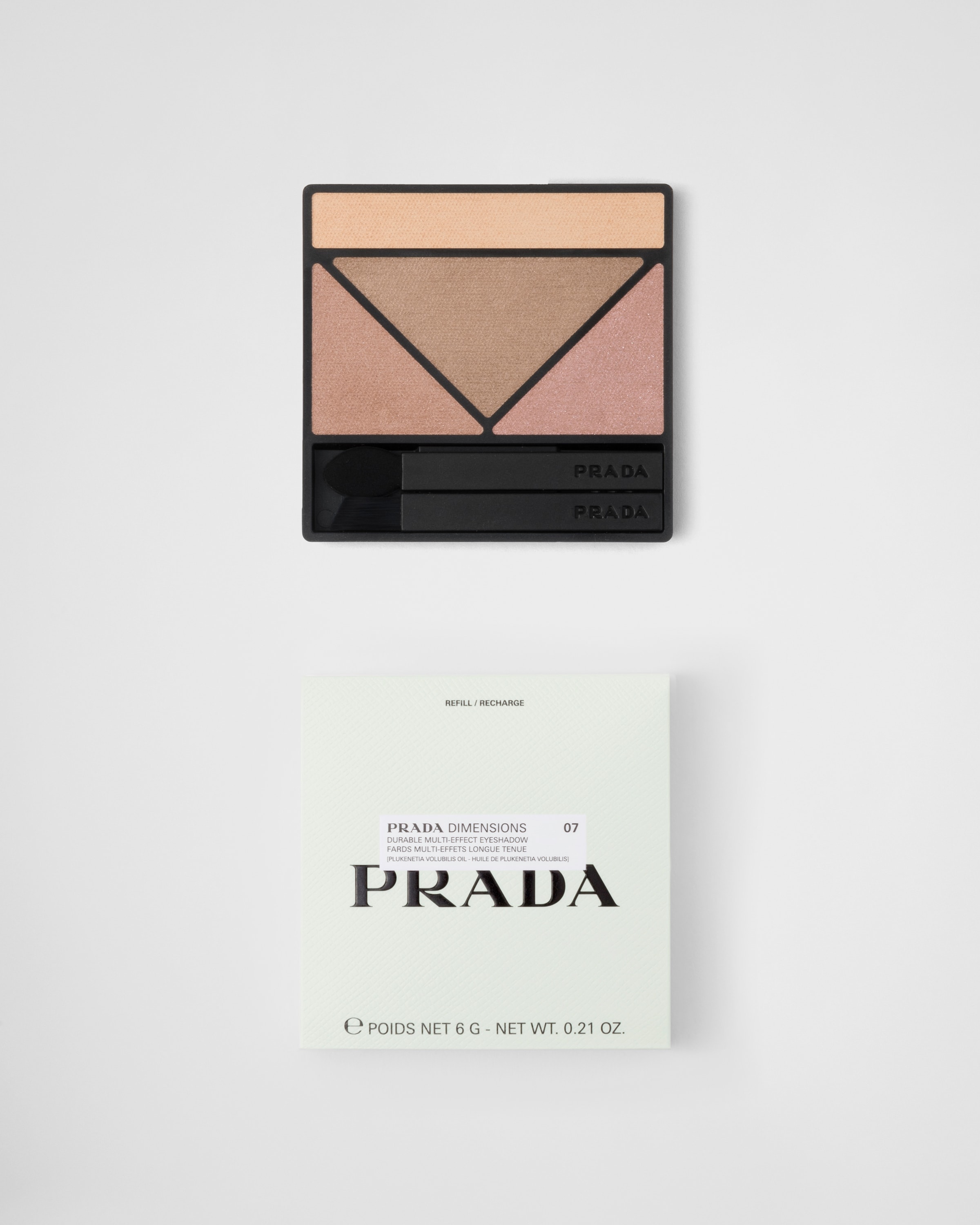 Сменный блок палетки теней для век Prada Dimensions Holo Nude - 07 - Пиони (Пион) Prada, пион — фото 3