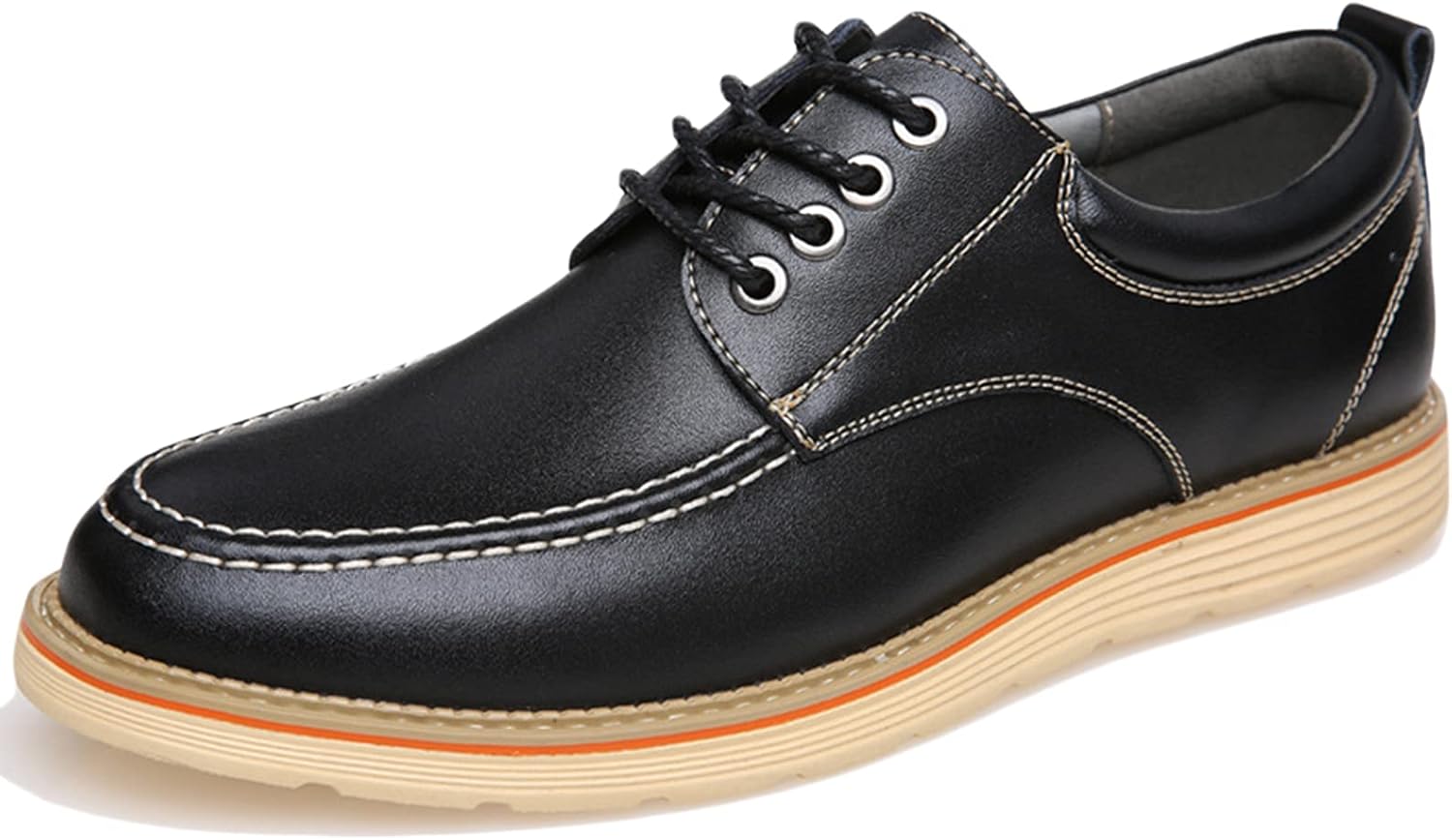 

Мужские кожаные оксфорды кроссовки для делового и повседневного стиля, дерби на шнуровке, стильные оксфорды на плоской подошве, комфортные, коричневые - US10/UK9/EU43 Wknbeu