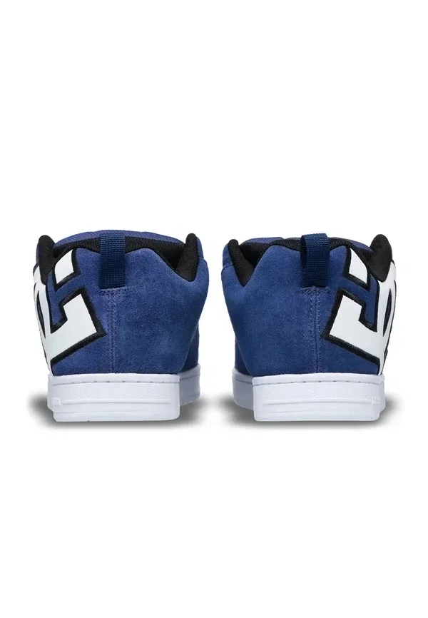 Кроссовки скейтовые Court Graffik Dc Shoes, темно-синий с белым — фото 4
