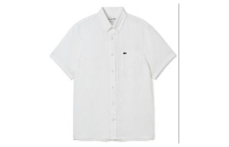 Рубашка Lacoste, мужская, для повседневной носки, белый