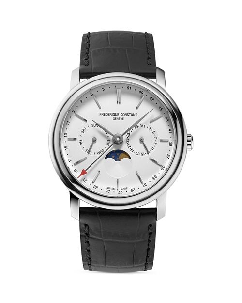 

Классические часы с деловым таймером, 40 мм Frederique Constant, цвет White
