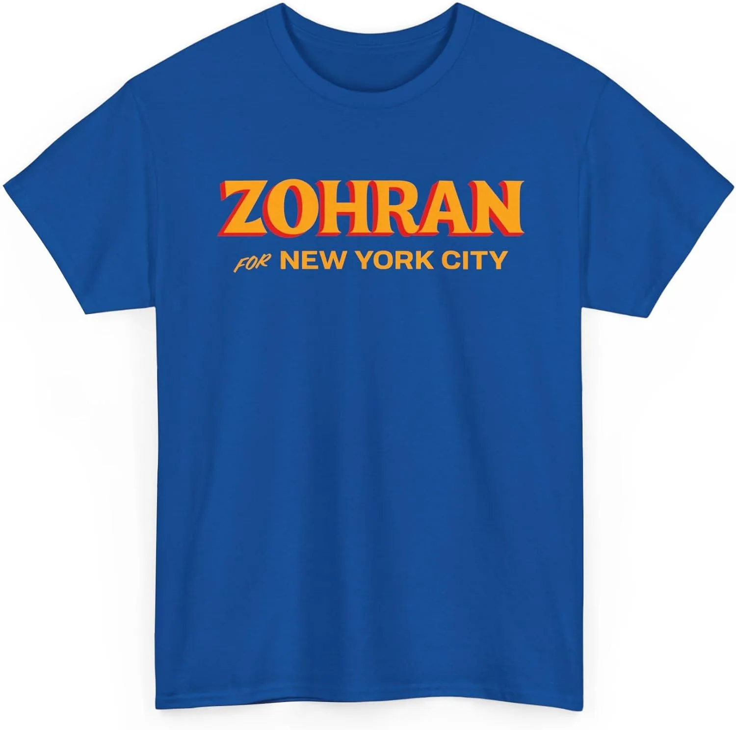 Футболка Zohran Mamdani, NYC Mayor Tee, унисекс хлопковая футболка для сторонников, фан-футболка Zohran Mamdani for NYC, политическая GENERIC, Royal