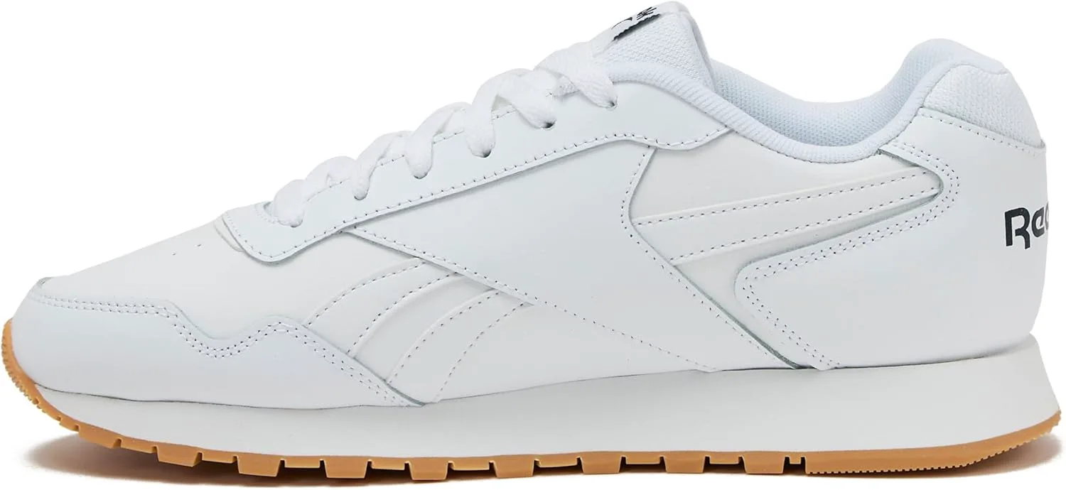 Мужские кроссовки Reebok Glide - черные или белые теннисные туфли, размеры с 7 по 15, белый/синий — фото 4