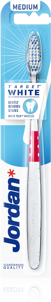 

Зубная щетка Target белая средняя Jordan, 1 шт