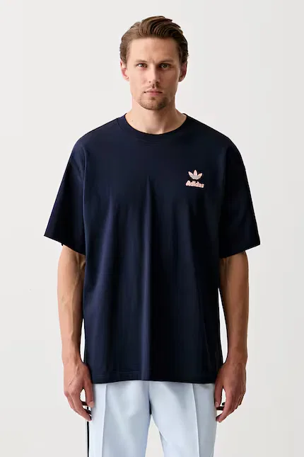 Футболка из мягкого хлопка Adidas Originals, синий