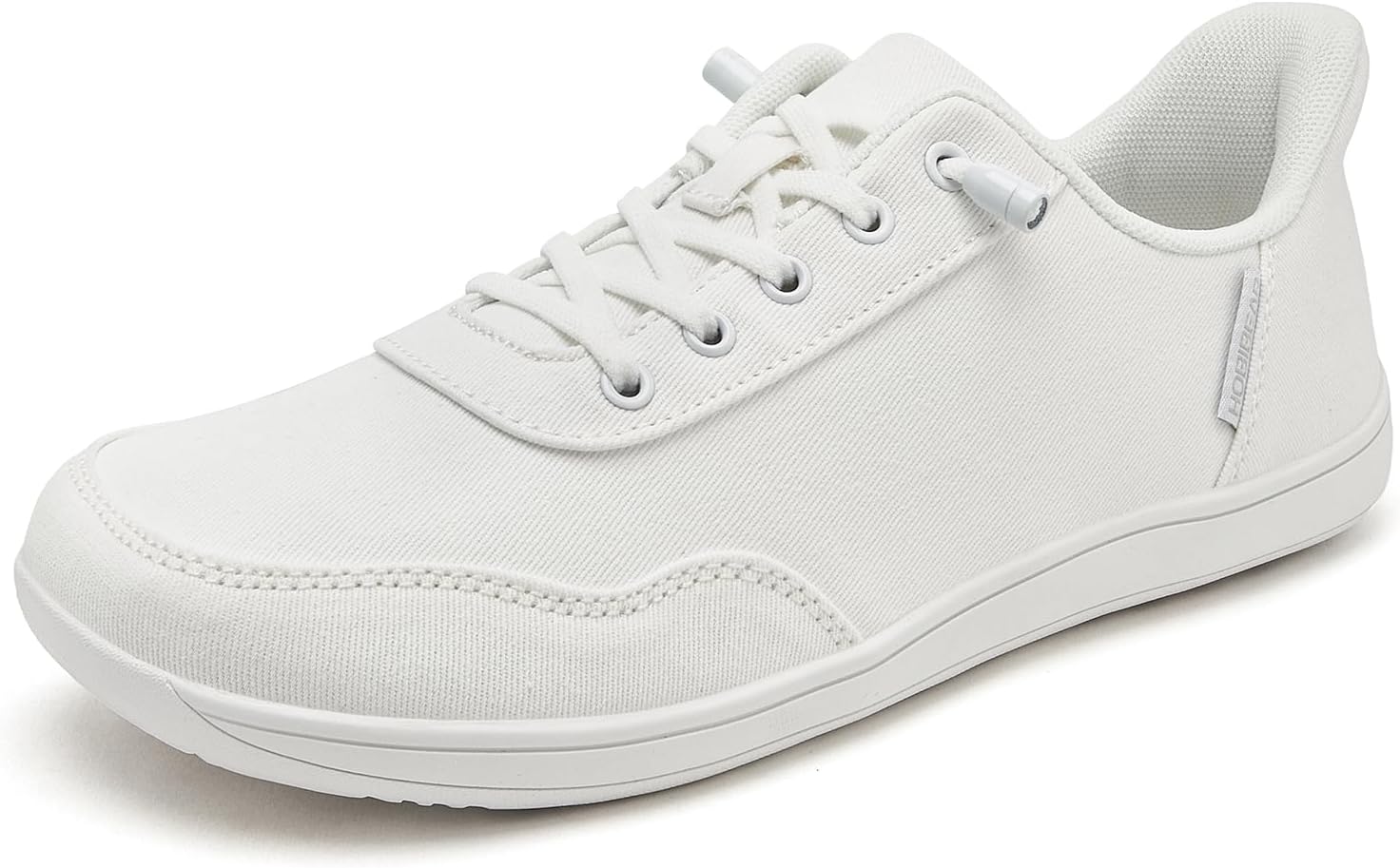 

Кроссовки HOBIBEAR для женщин и мужчин, с легким надеванием без шнурков, комфортные, широкие, минималистичные, из ткани, белый