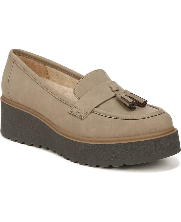 Натуральные мюли Josie Lug Flat женские US 8 серые платформенные лоферы SOUL Naturalizer