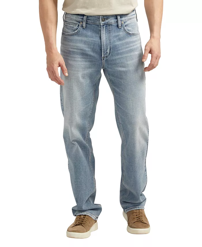 

Грейсон Классик Фит Прямые Люкс Херитидж Джинсы Silver Jeans Co., синий