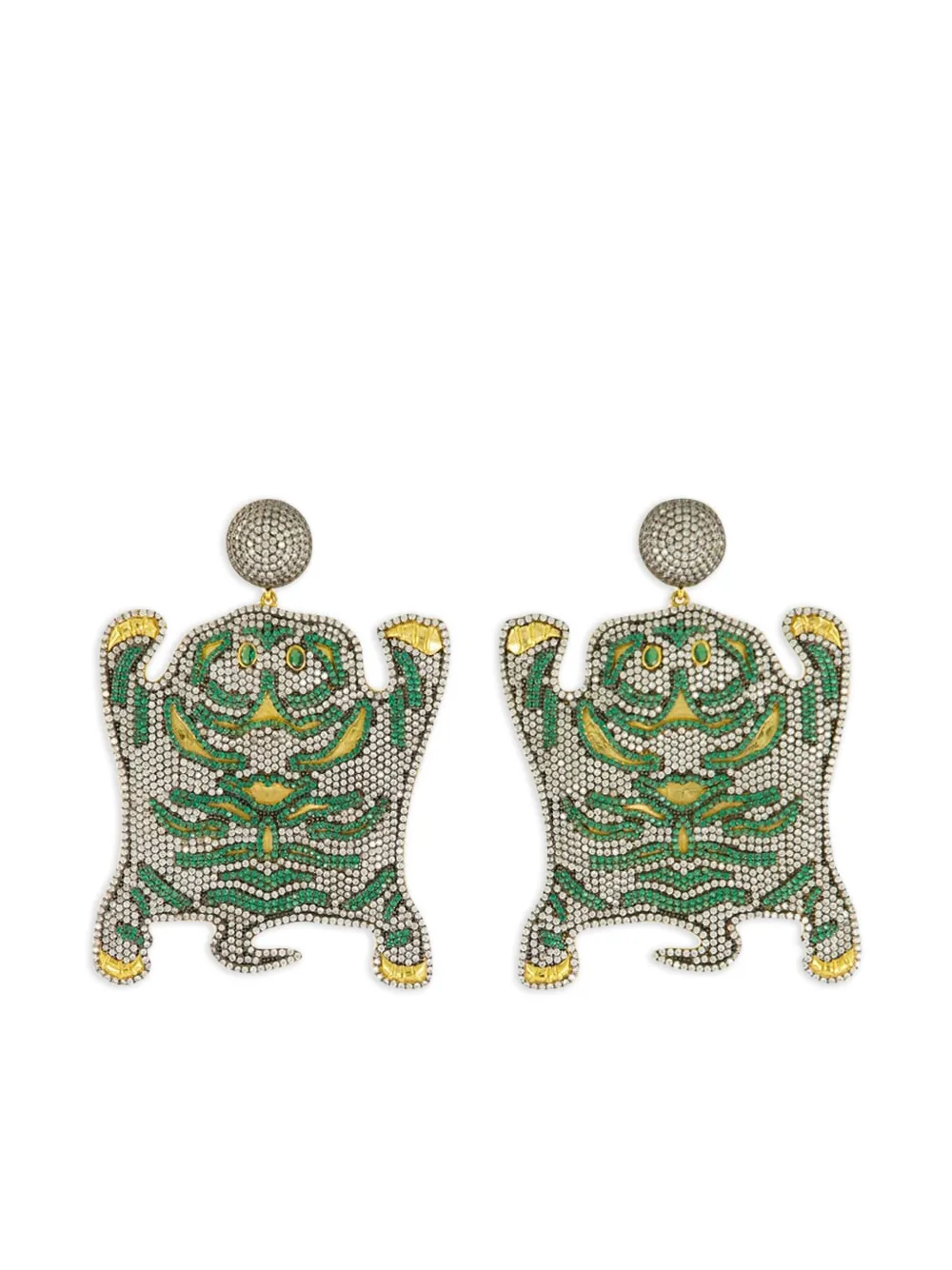 

Серьги Bengal в форме тигра Begüm Khan, золотой