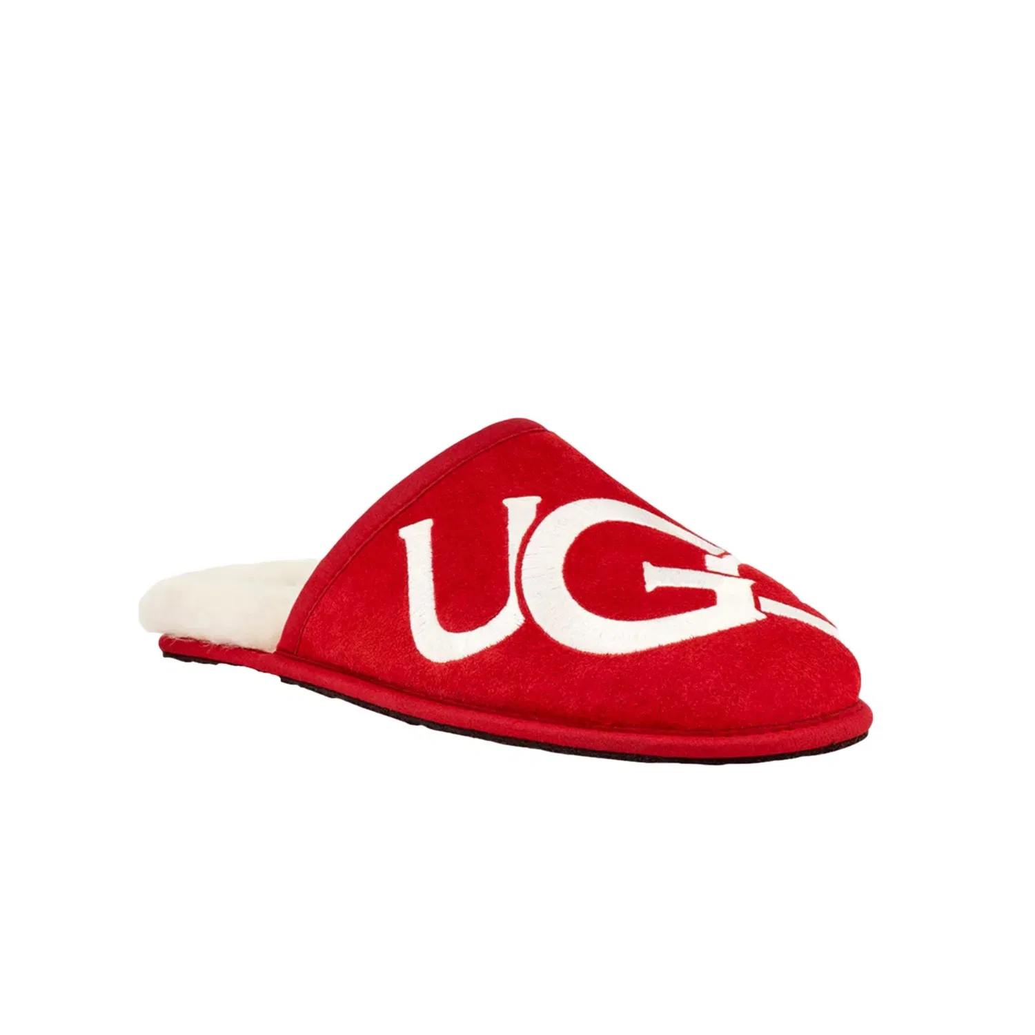 Мужские угги UGG Scuff Logo Samba Red / Cream 1101324-SRCR