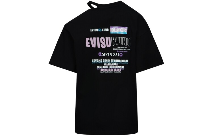 

Футболка женская черная Evisu