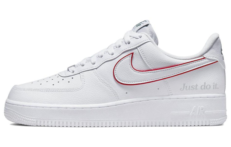 

Кроссовки Nike Air Force 1 Low Just Do It White Noble Green Metallic Silver University Red