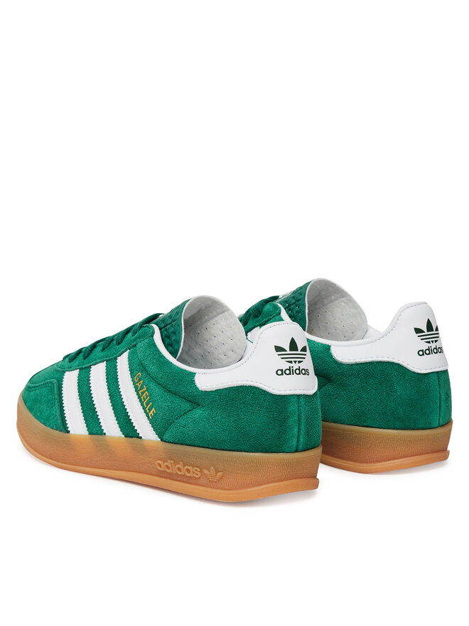 Кроссовки Gazelle Indoor JS3800 Adidas, зеленый — фото 3