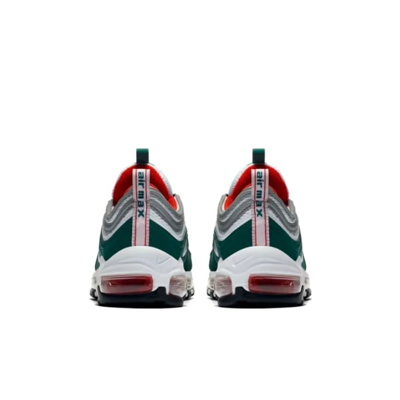 Кроссовки Air Max 97 Miami Hurricanes GS Nike, белый зеленый — фото 4