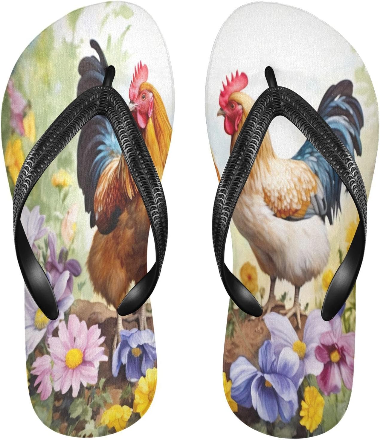 

Мужские и женские шлепанцы STAYTOP Farmhouse с рисунком петуха, пляжные шлепанцы и тапочки для душа