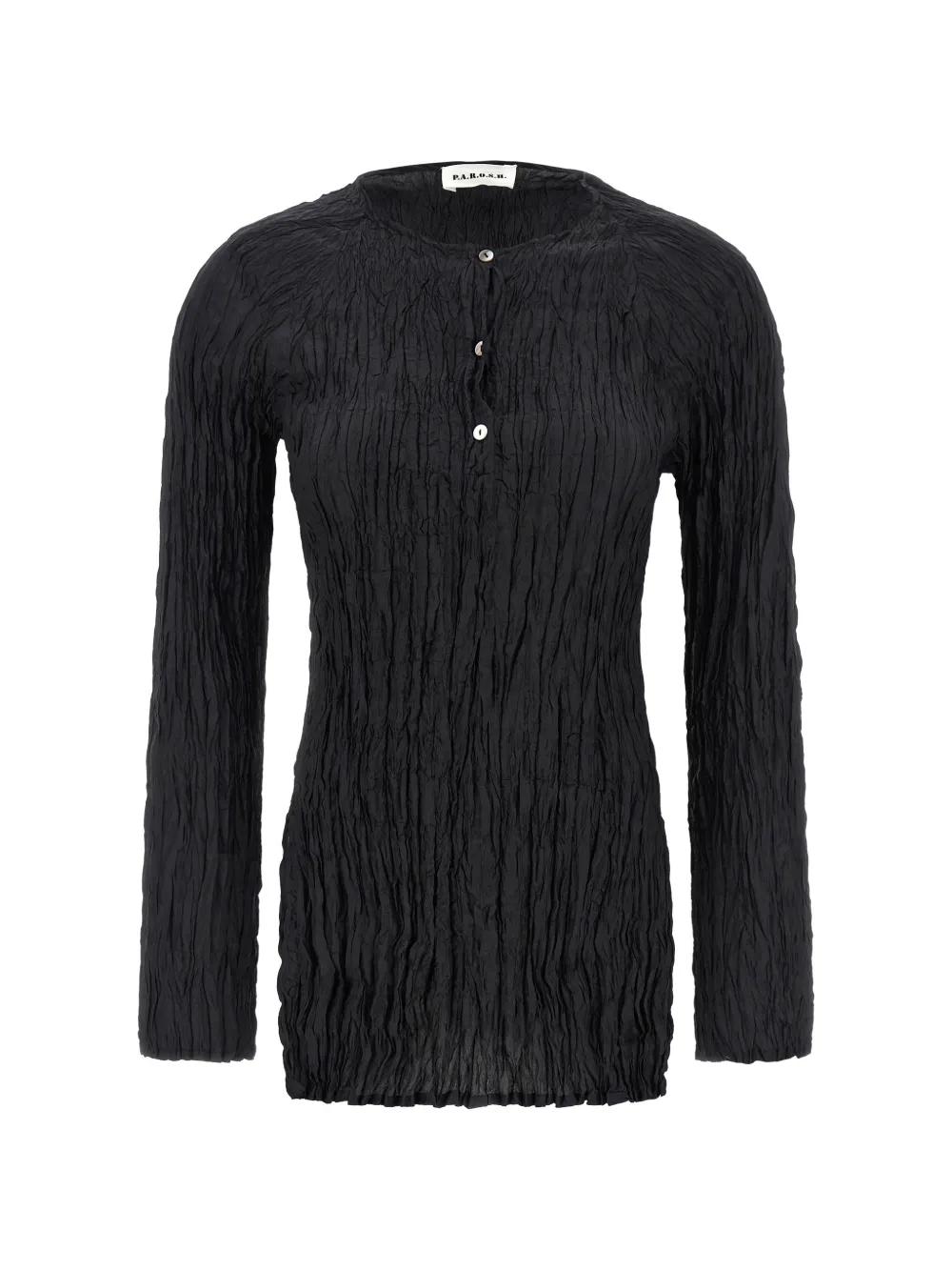 

Блуза с эффектом смятой ткани P.A.R.O.S.H., черный