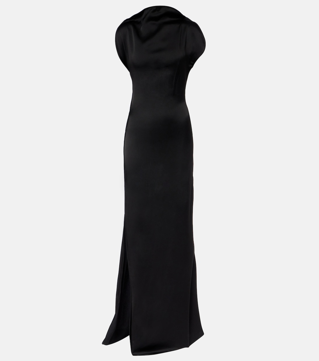 

Платье из креп-сатина Victoria Beckham, черный