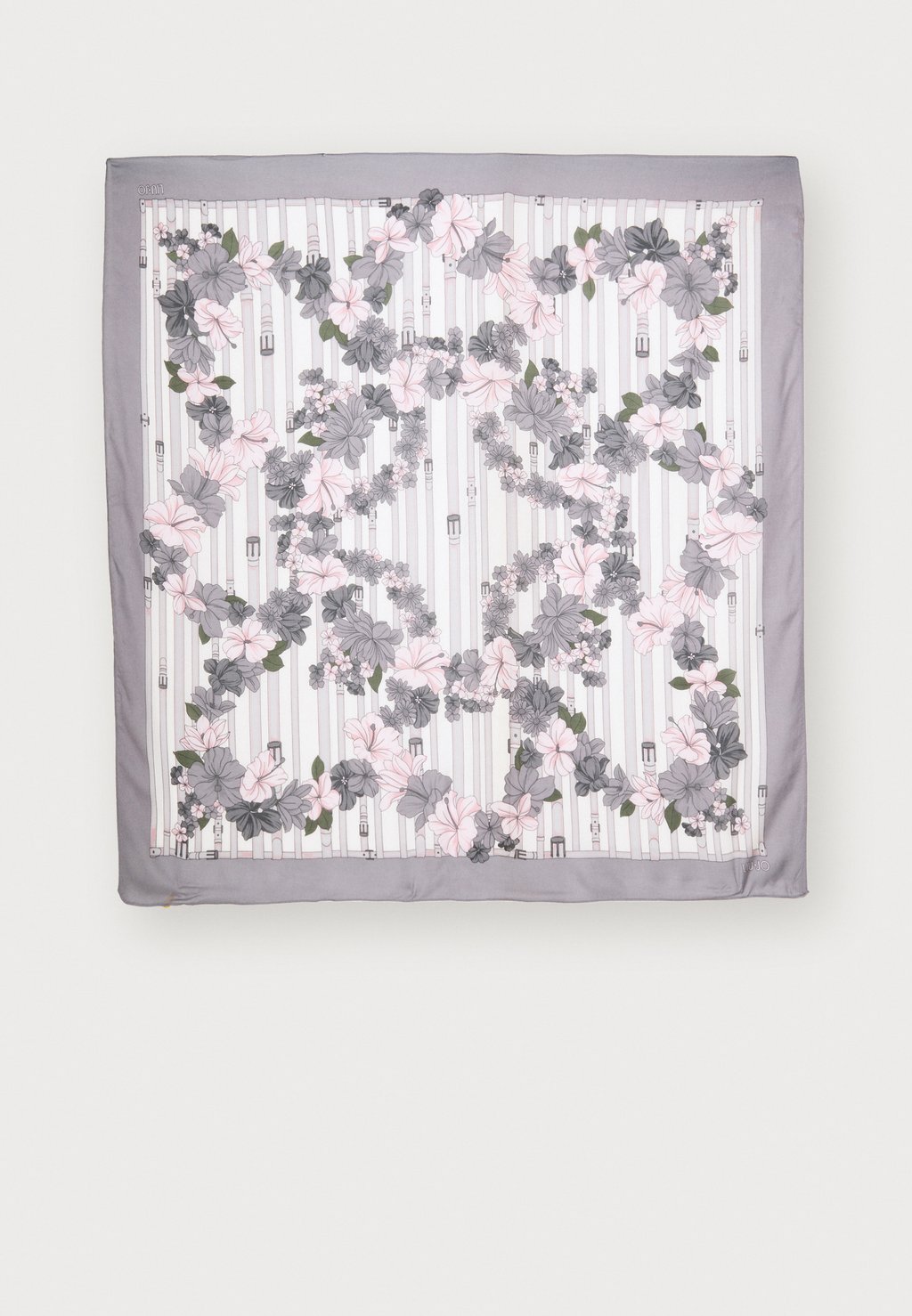 

Шарф FOULARD FLOWER METALLERIA LIU JO, светло-розовый