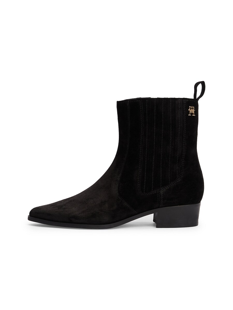 Ботинки Челси TOMMY HILFIGER Suede Cowboy, черный