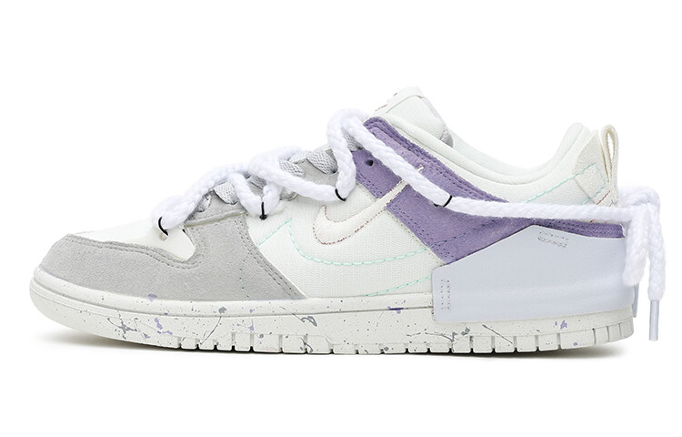 

Кроссовки Nike Dunk Disrupt Skateboard Shoes Women's Low-Top White Purple/Gray