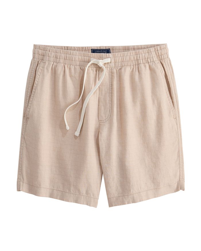 

Шорты льняные Surfside, длина 7" Vineyard Vines, коричневый/бежевый