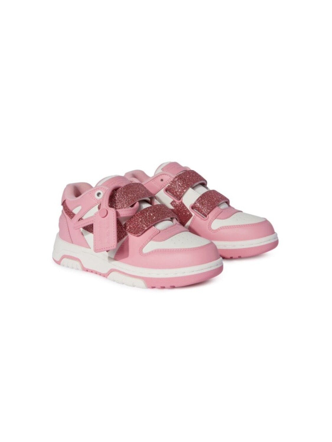 

Off-White Kids кроссовки Out Of Office, розовый