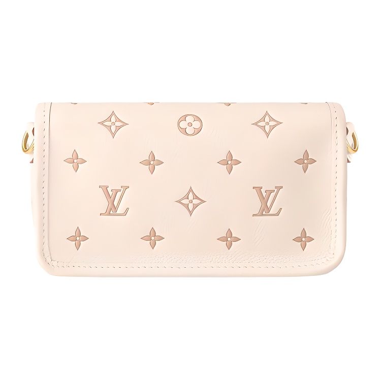 LOUIS VUITTON Диана Тисненая Кожаная Сумка Через Плечо Женская Розовая — фото 3