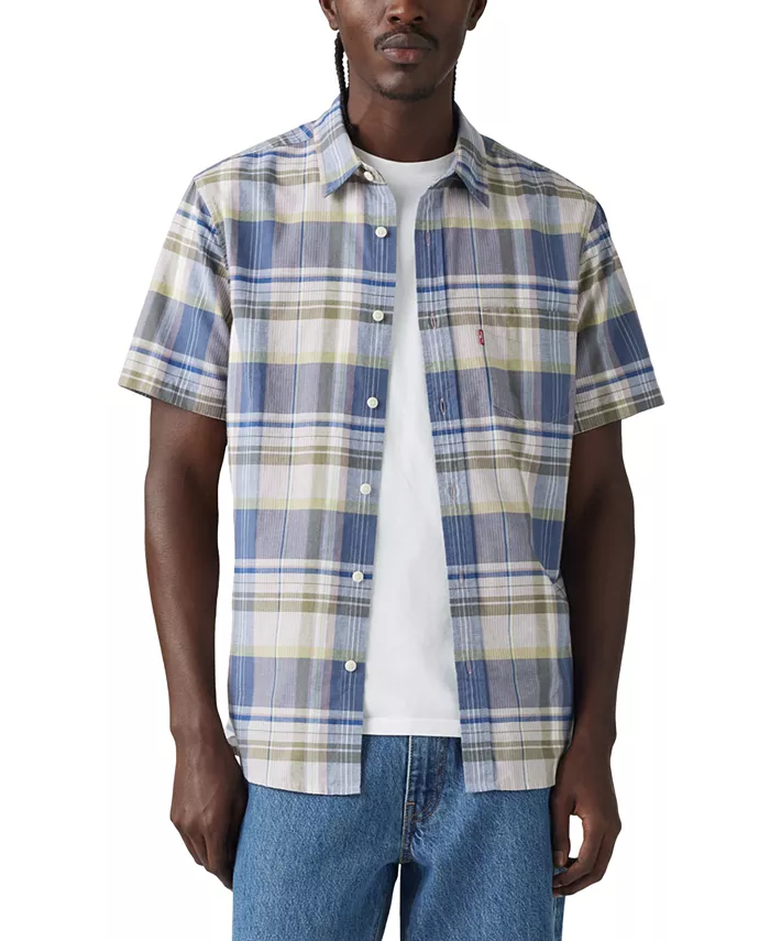 

Мужская классическая рубашка с коротким рукавом и одним карманом Regular Fit Levi'S, мультиколор