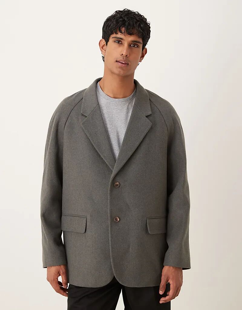 

Свободный блейзер ASOS DESIGN угольного цвета