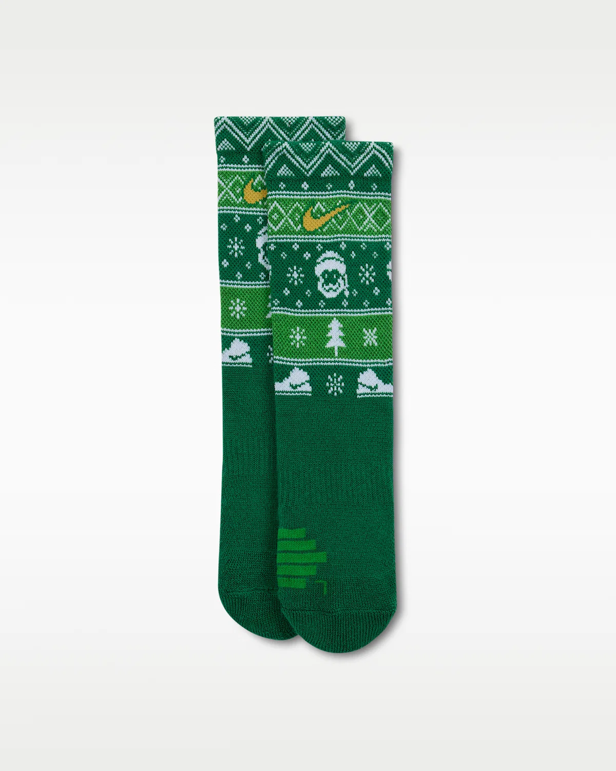 Детские носки Nike Dri-FIT Holiday Elite Crew, Green — фото 2