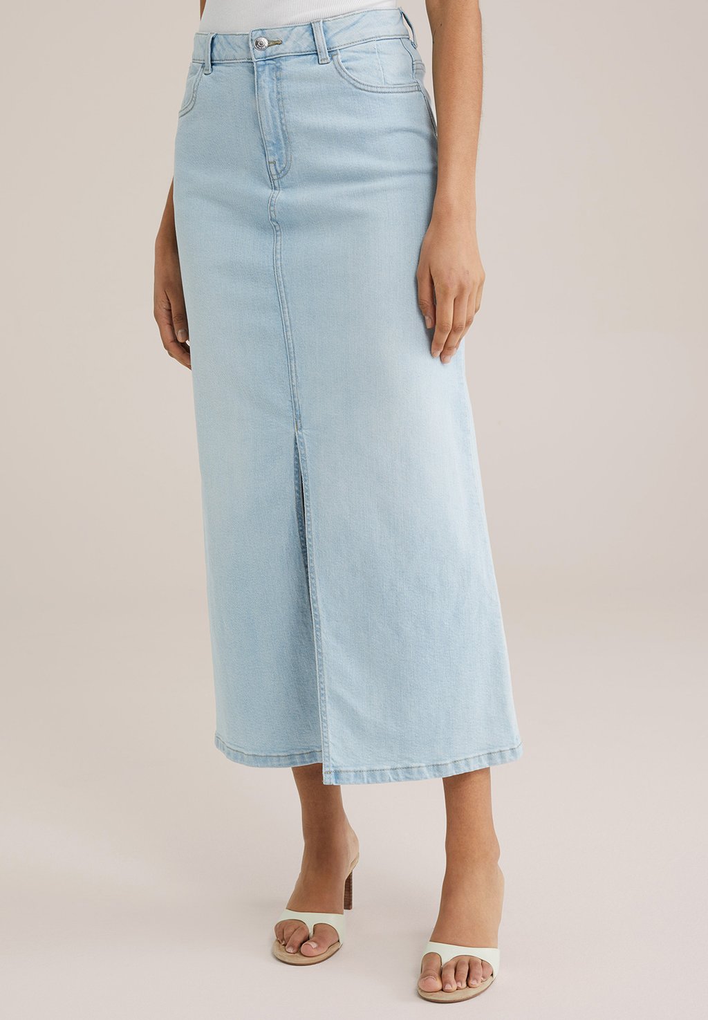 

Юбка из денима BLUE RIDGE WE Fashion, светло-голубой