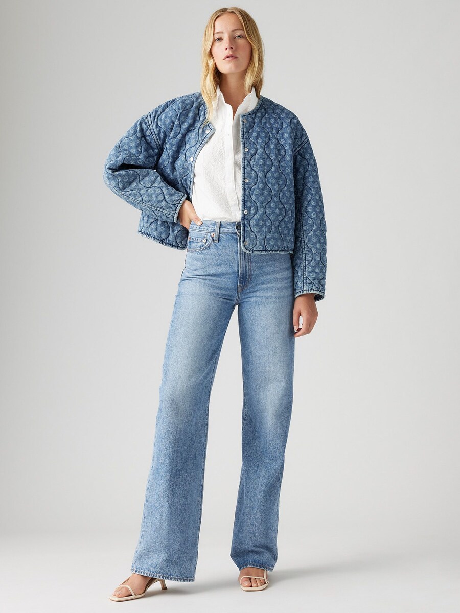 Джинсы с широкими штанинами LEVIS  Ribcage Wide Leg , Blue denim — фото 4