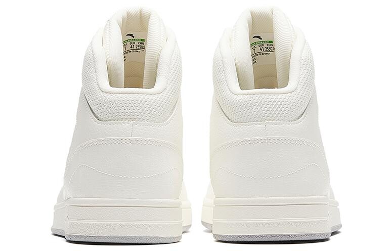 Кроссовки ANTA Skateboarding Shoes Men High-top Ivory White, белый — фото 4