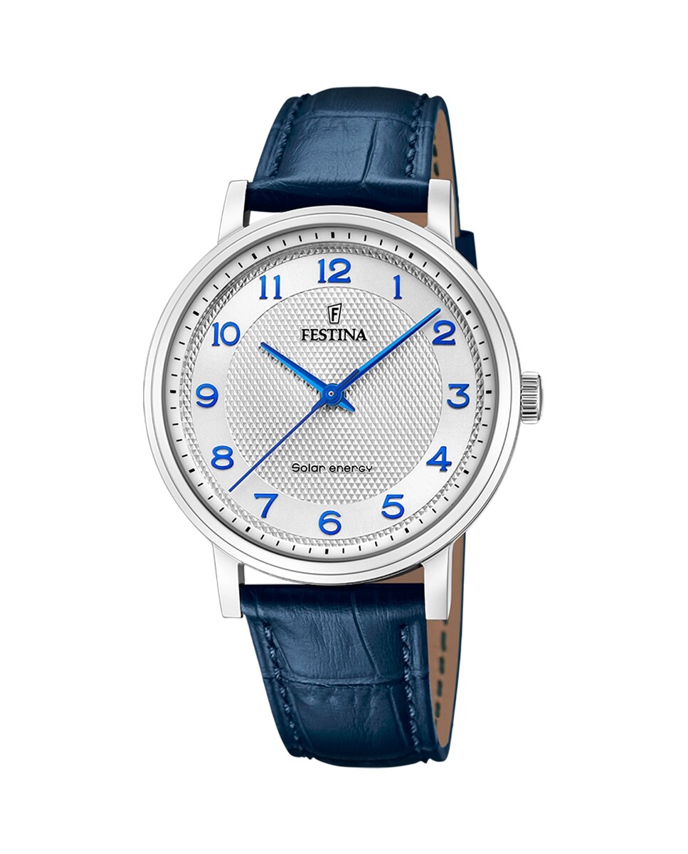 

F20660/1 Petite синие кожаные мужские часы Festina, синий