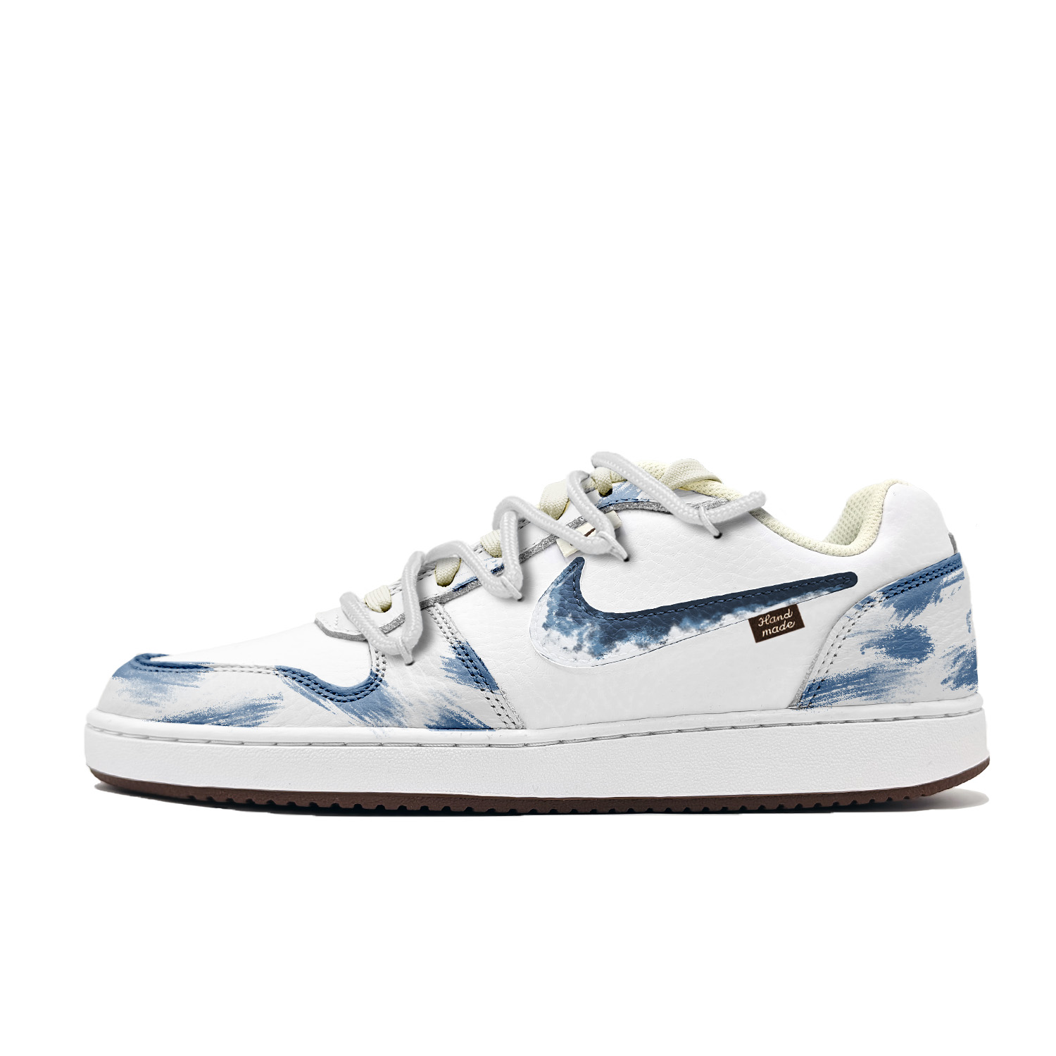 

Nike Eberson blue and white porcelain противоскользящие амортизирующие низкие скейтерские кроссовки мужские blue white