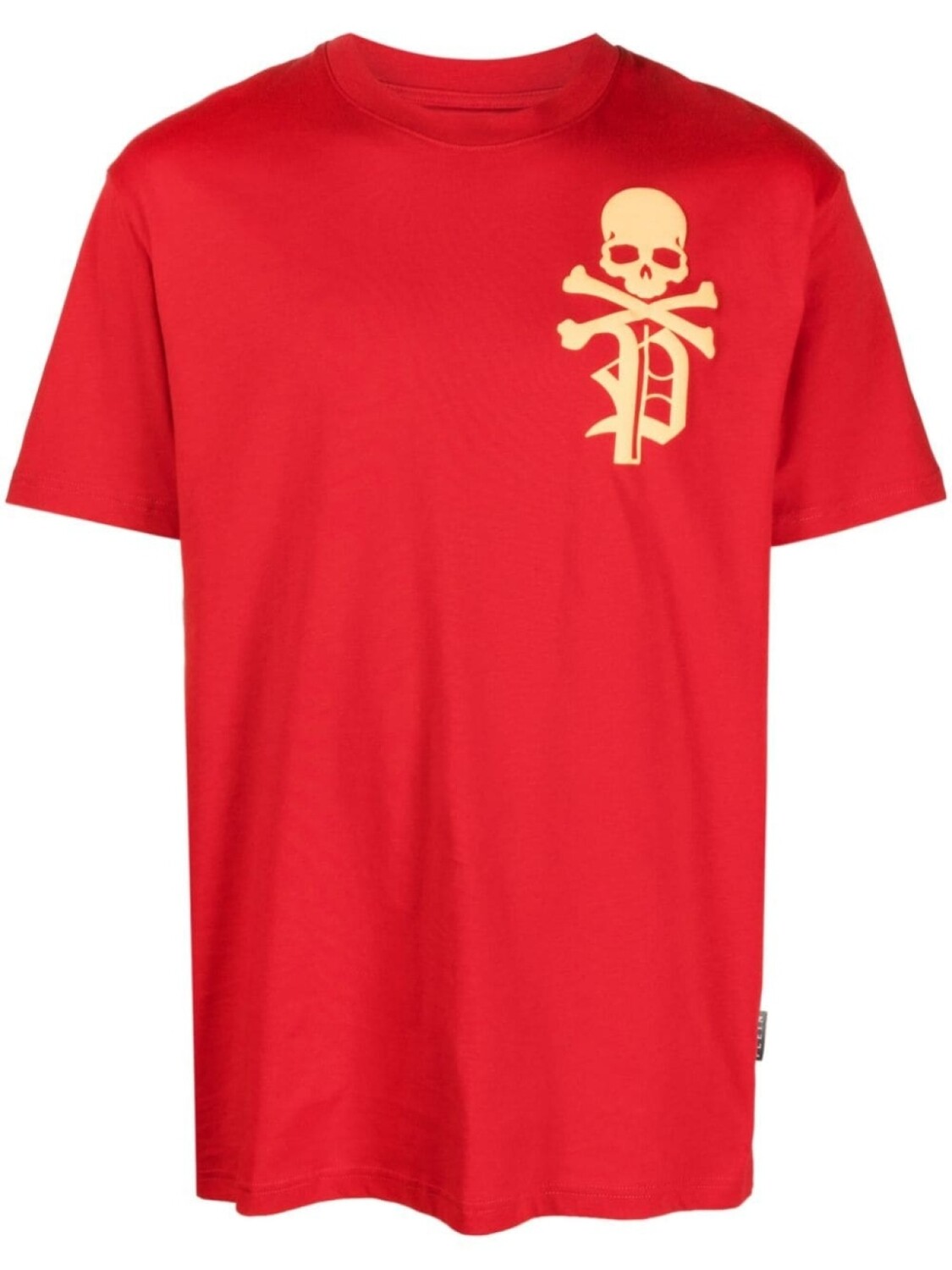 

Philipp Plein футболка с принтом Skull&Bones, красный
