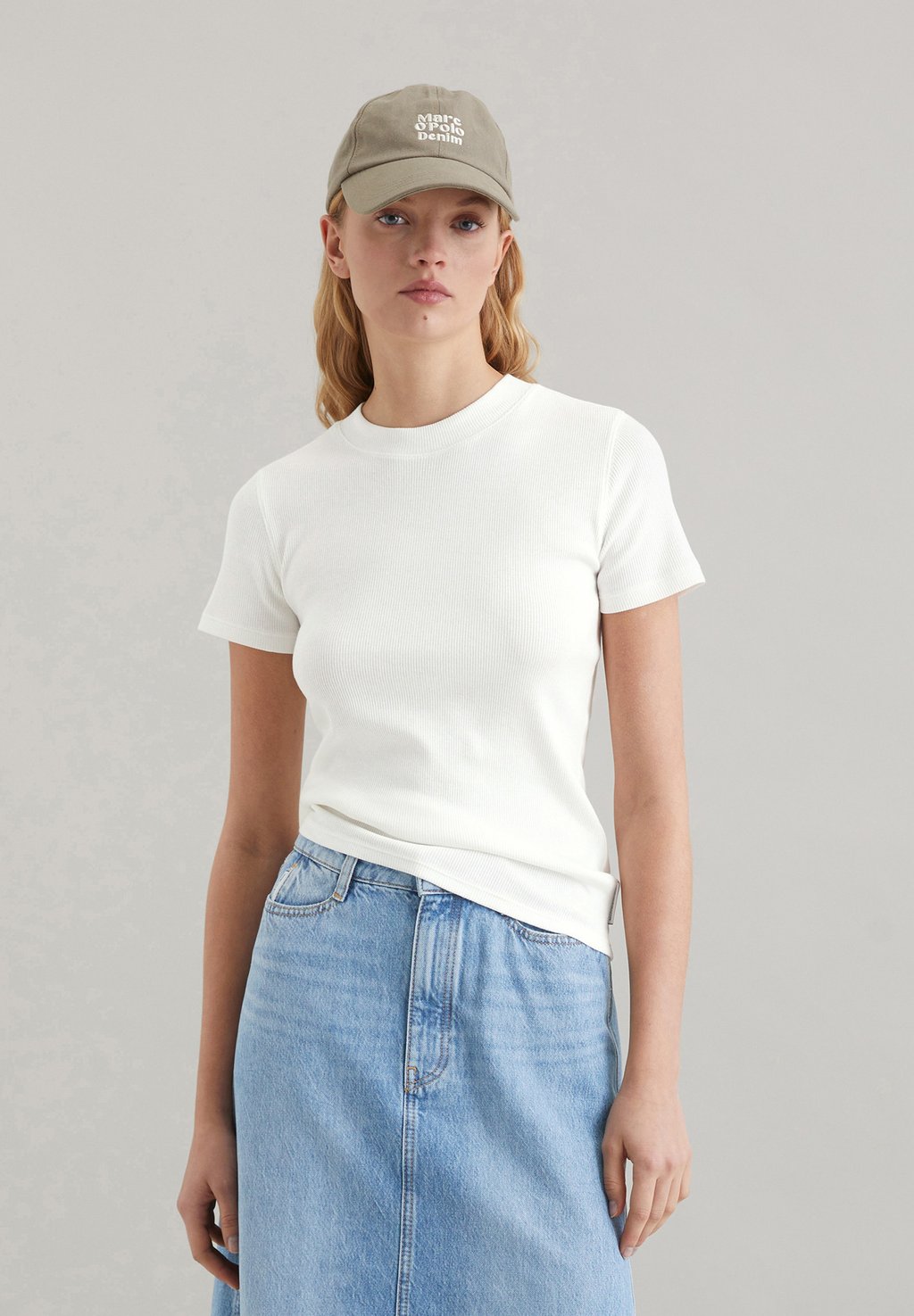 

Базовая футболка SHORTSLEEVE Marc O'Polo DENIM, белый