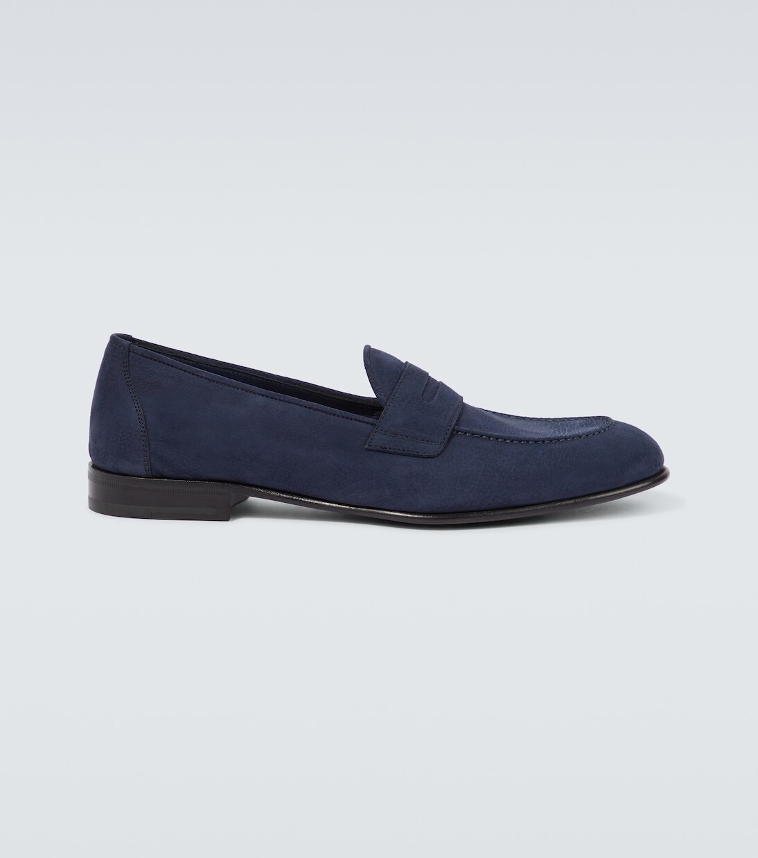 

Пенни-лоферы из кожи Appia Brioni, цвет midnight blue