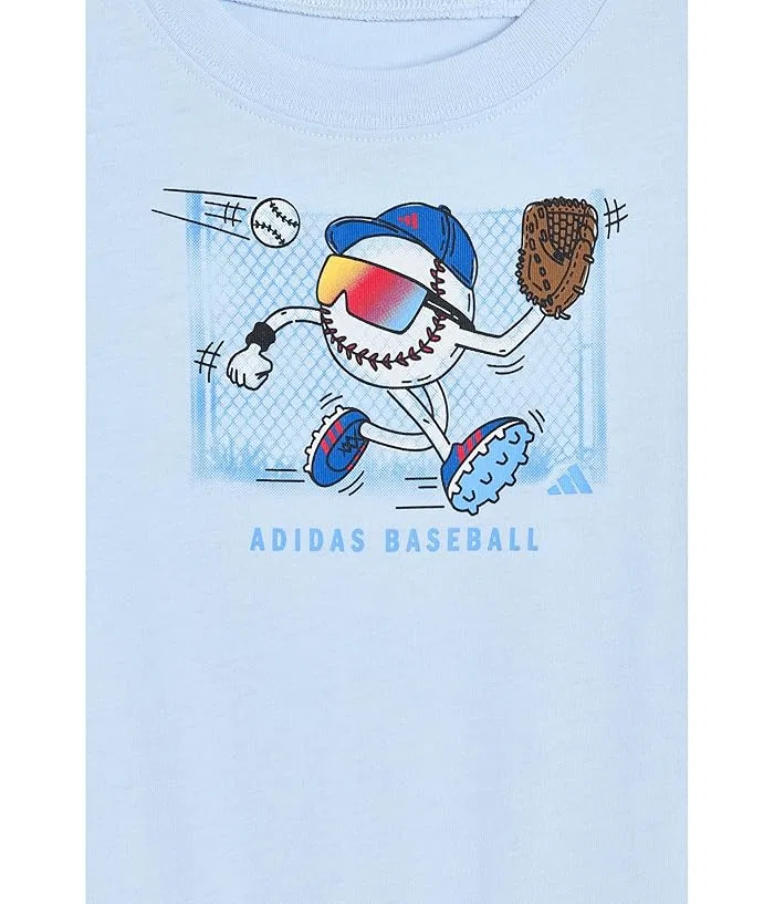Комбинезон с коротким рукавом с принтом Adidas Kids, Medium Grey Heather — фото 3