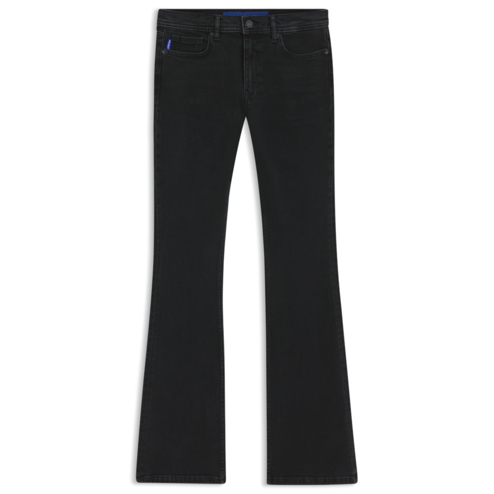 

Черные расклешенные джинсы из стрейч-денима HUGO