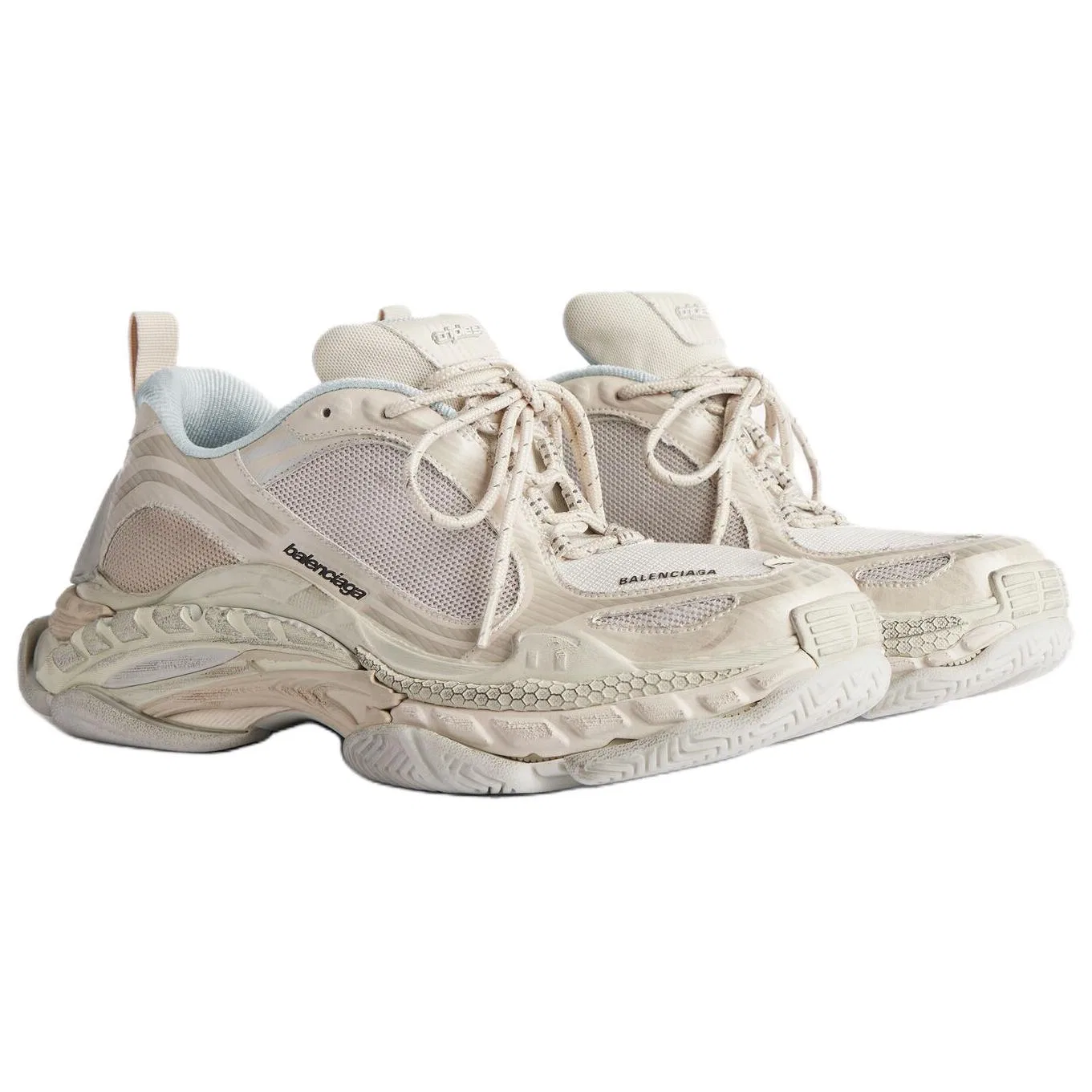 Кроссовки Chunky Balenciaga Triple S .2 Beige — фото 4