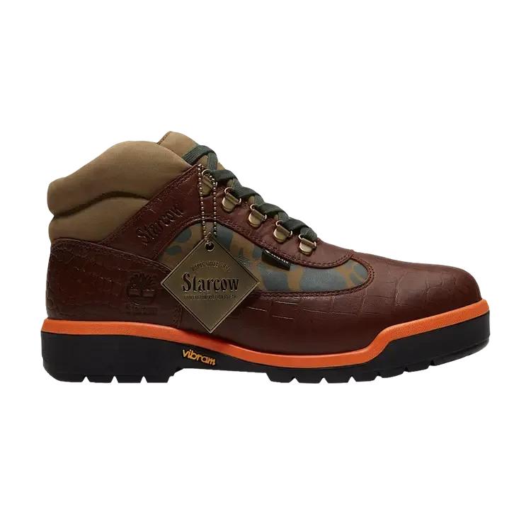 Водонепроницаемые полевые ботинки Starcow x Timberland 'Brown Croc'