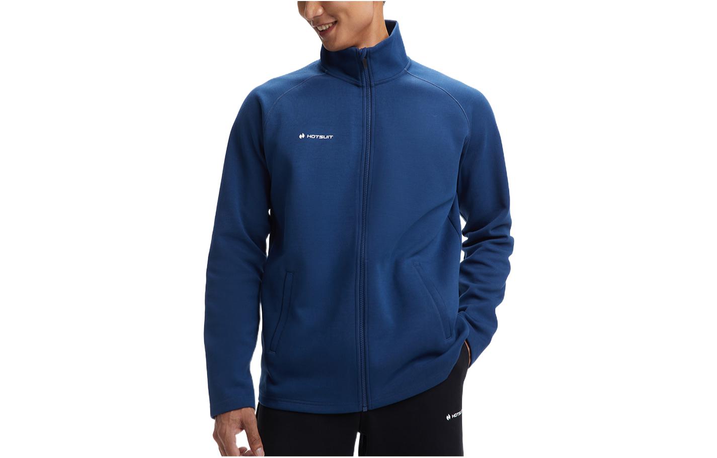 

Куртка мужская HOTSUIT, синяя с нашивкой, Синий, Куртка мужская HOTSUIT, синяя с нашивкой