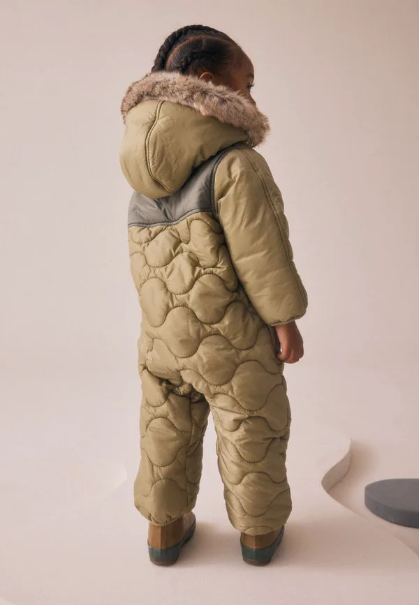 Зимний комбинезон стандартного кроя, устойчивый к дождю. Next, Khaki Green — фото 4