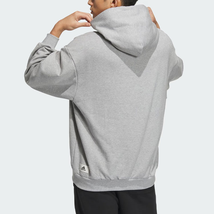 Толстовка Adidas мужская средняя пепельно-серая — фото 3