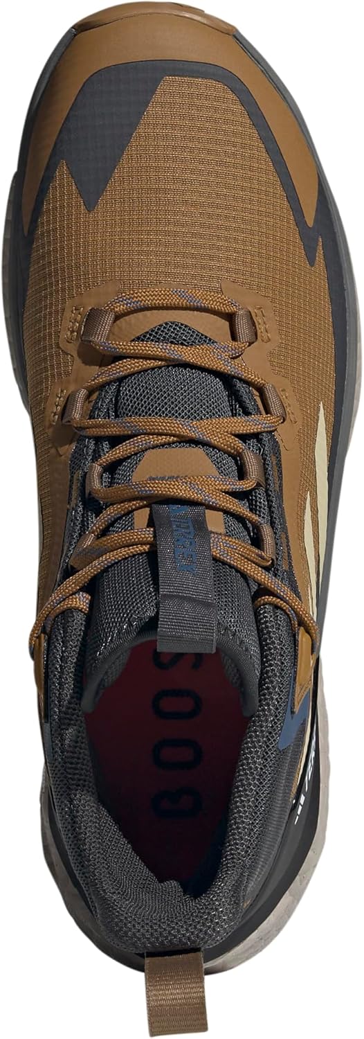 Мужские походные кроссовки Adidas Terrex Free Hiker 2.0 с Gore-tex, бронзовый/угольный — фото 3