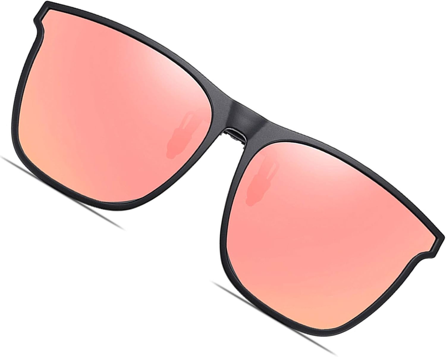 

Поляризованные солнцезащитные очки с зажимом, увеличенного размера, с защитой от УФ-излучения UV400, антибликовые, для рыбалки и вождения, для ношения поверх очков с диоптриями FF FRAZALA, Pink Tinted Lens